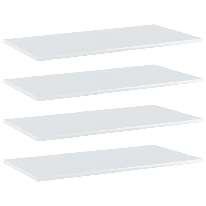 Prateleiras para estante 4 pcs 80x40x1,5cm contraplacado branco-Estantes-Home Retail