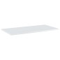 Prateleiras para estante 4 pcs 80x40x1,5cm contraplacado branco