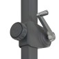 Guarda-sol cantilever poste alumínio 300 cm preto