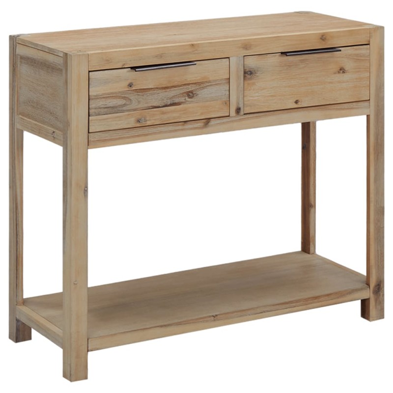 Mesa consola 82x33x73 cm madeira de acácia maciça-Mesas de apoio-Home Retail