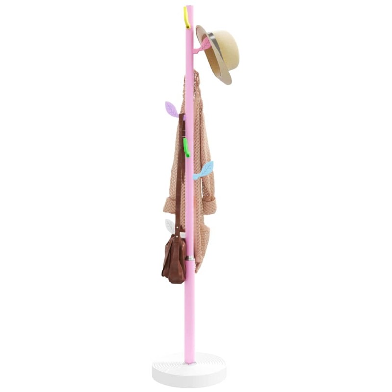 Bengaleiro 172 cm ferro revestido a pó rosa-Cabides e porta-chapéus-Home Retail