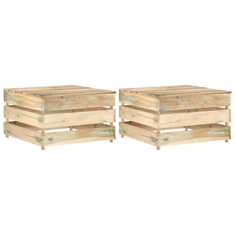 Mesas de paletes para jardim 2 pcs pinho impregnado-Unidades de sofá com módulos externos-Home Retail