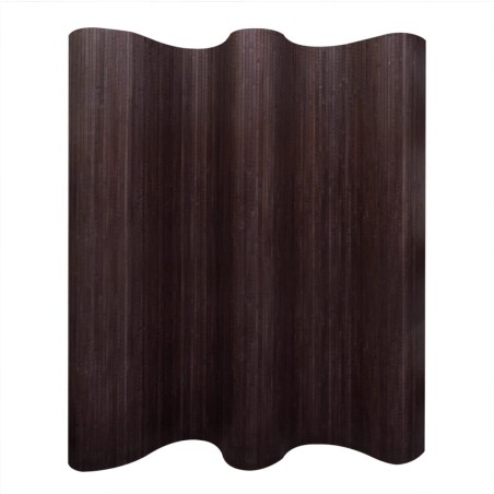 Biombo/divisória de sala 250x165 cm bambu castanho escuro