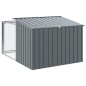 Casota p/ cães c/ parque 153x194x110 cm aço galvaniz. antracite