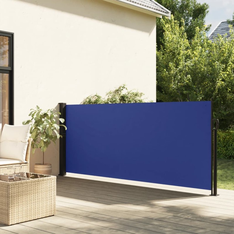 Toldo lateral retrátil 100x300 cm azul-Guarda-sóis e telas de varanda-Home Retail