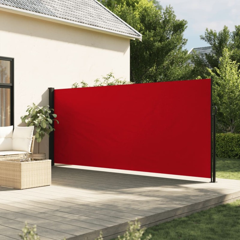 Toldo lateral retrátil 180x300 cm vermelho-Guarda-sóis e telas de varanda-Home Retail