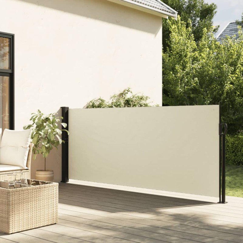 Toldo lateral retrátil 120x600 cm creme-Guarda-sóis e telas de varanda-Home Retail