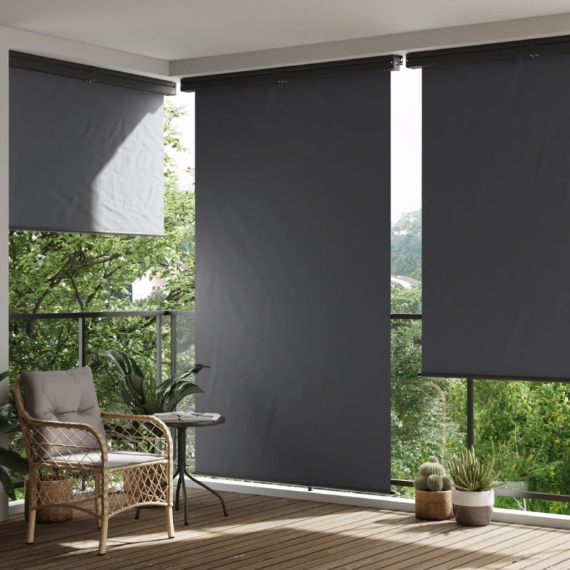 Toldo lateral para varanda 145x250 cm preto-Guarda-sóis e telas de varanda-Home Retail