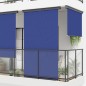 Toldo lateral para varanda 145x250 cm azul