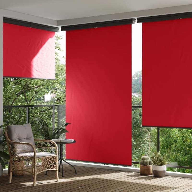 Toldo lateral para varanda 175x250 cm vermelho-Guarda-sóis e telas de varanda-Home Retail