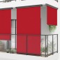 Toldo lateral para varanda 175x250 cm vermelho