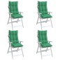 Almofadões p/ cadeira encosto alto 4 pcs tecido oxford verde