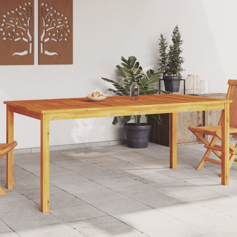 Mesa de jantar p/ jardim 180x90x75 cm madeira de acácia maciça-Mesas de jardim-Home Retail