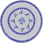 Conjunto bistrô azulejos de cerâmica 3 pcs azul e branco