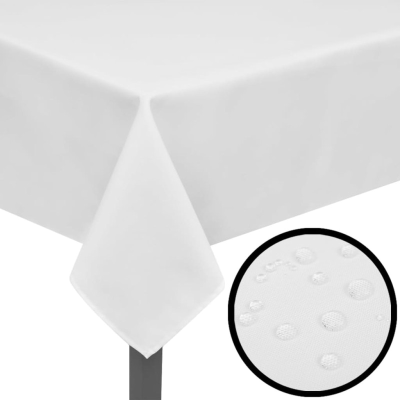 5 toalhas de mesa branco 250 x 130 cm-Capas de sofás-Home Retail