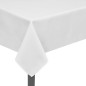 5 toalhas de mesa branco 250 x 130 cm