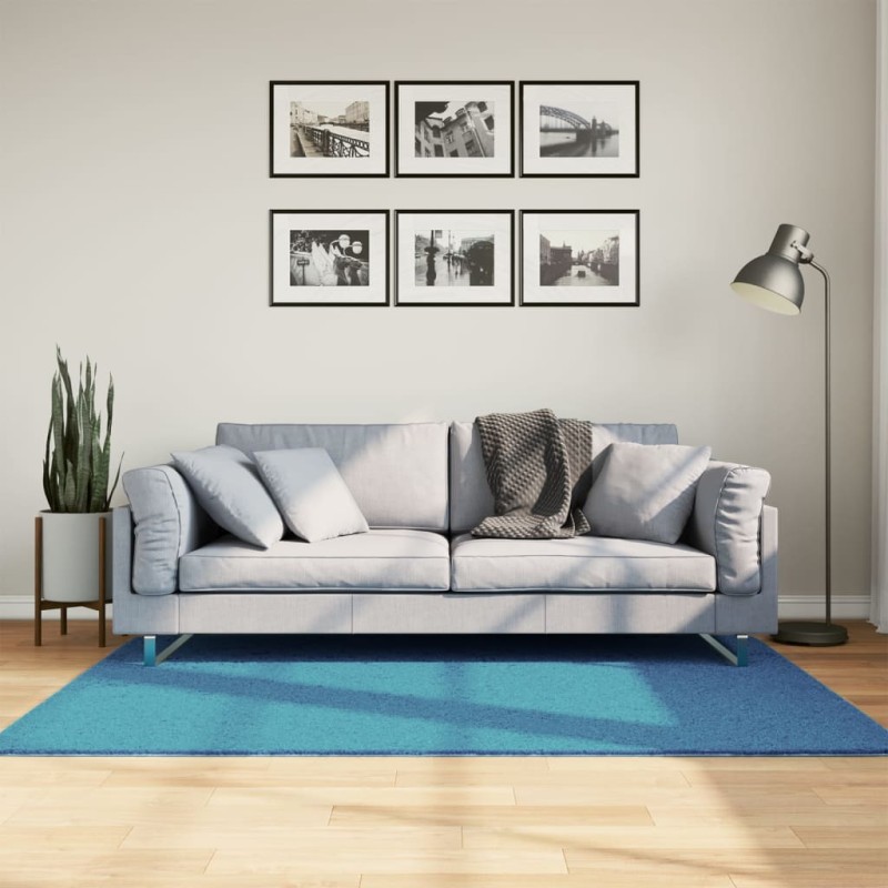 Tapete de pelo curto OVIEDO 120x170 cm turquesa-Tapetes-Home Retail