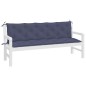 Almofadões banco jardim 2 pcs 180x50x7cm oxford azul-marinho