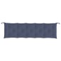 Almofadões banco jardim 2 pcs 180x50x7cm oxford azul-marinho