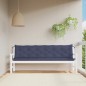 Almofadões banco jardim 2 pcs 200x50x7cm oxford azul-marinho