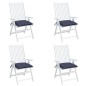 Almofadões cadeira 4 pcs 50x50x7 cm tecido oxford azul-marinho