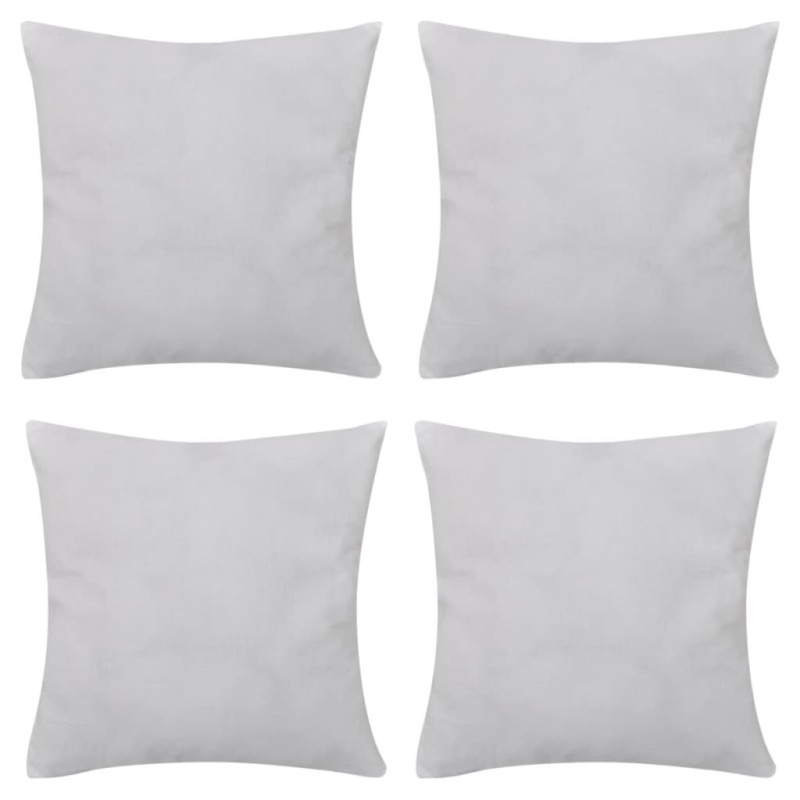 Capas de almofada algodão 4 pcs 50 x 50 cm branco-Almofadas-Home Retail