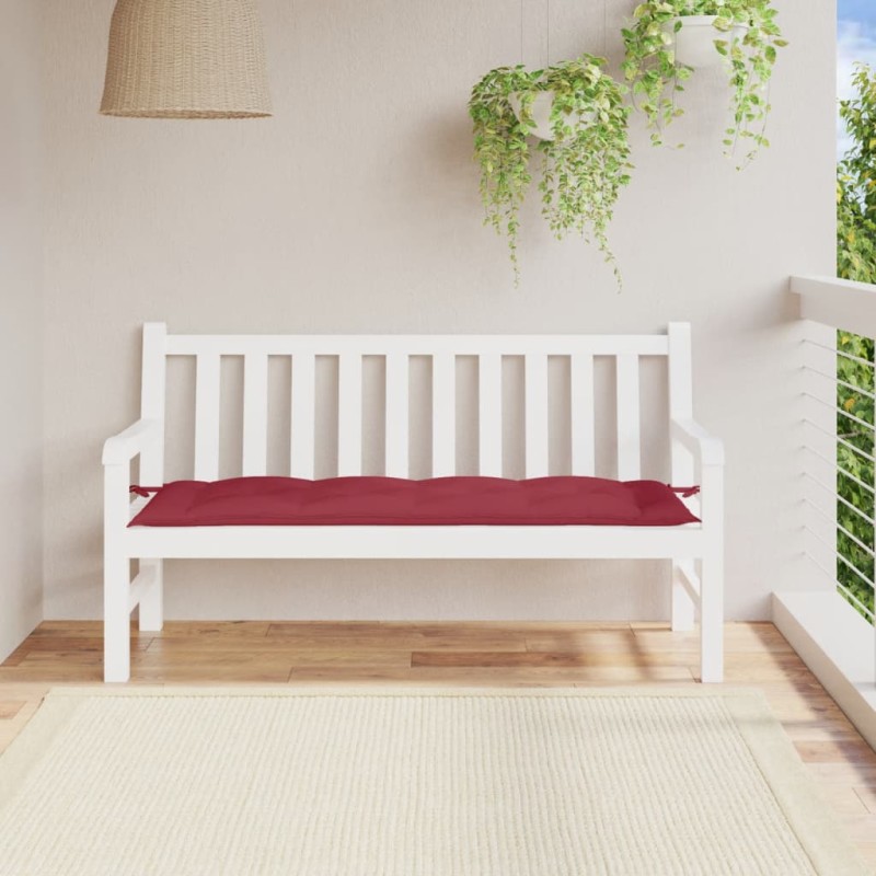 Almofadão p/ banco de jardim tecido oxford vermelho tinto-Almofadas para poltronas e sofás-Home Retail