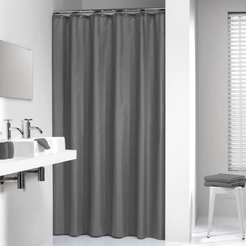 Sealskin Cortina de duche Madeira 180 cm cinzento-Cortinas para casa de banho-Home Retail