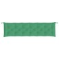 Almofadões banco jardim 2 pcs 200x50x7cm tecido oxford verde