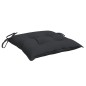 Almofadões de cadeira 2 pcs 40x40x7 cm tecido oxford preto