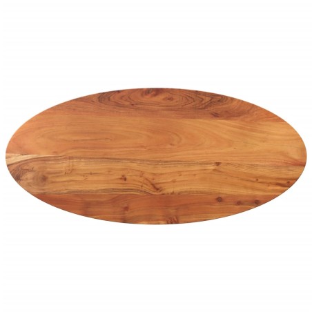 Tampo de mesa oval 90x40x2,5 cm madeira de acácia maciça