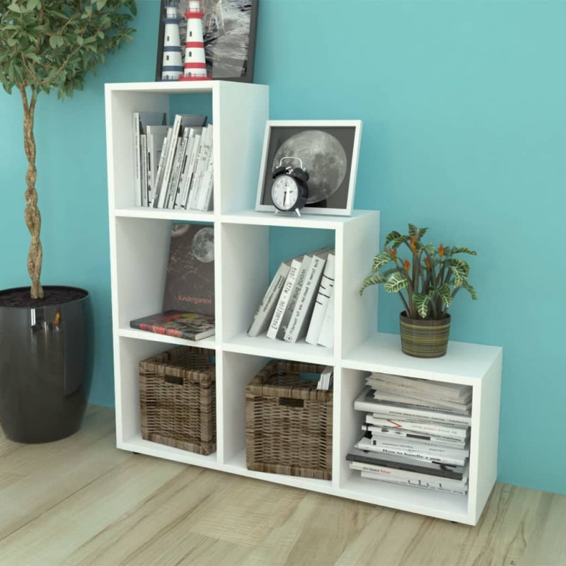 Estante escada/prateleira 107 cm branco-Estantes para livros-Home Retail