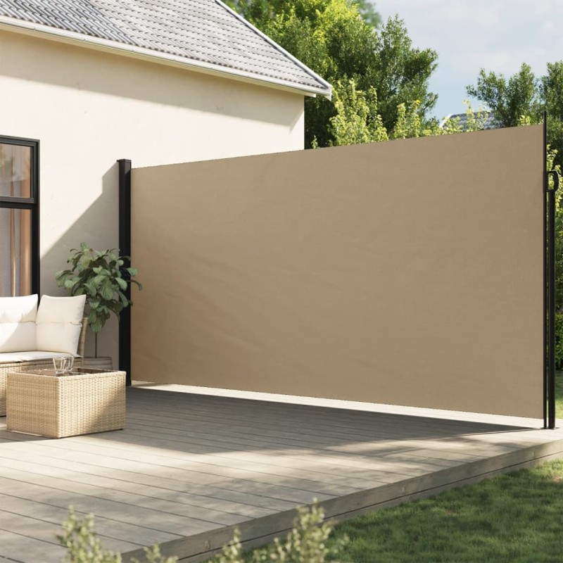 Toldo lateral retrátil 220x300 cm bege-Guarda-sóis e telas de varanda-Home Retail