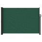 Toldo lateral retrátil 140x500 cm verde-escuro