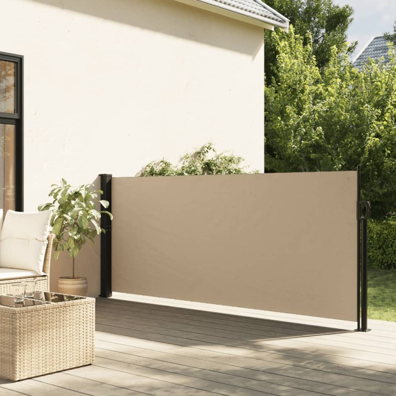 Toldo lateral retrátil 140x300 cm bege-Guarda-sóis e telas de varanda-Home Retail