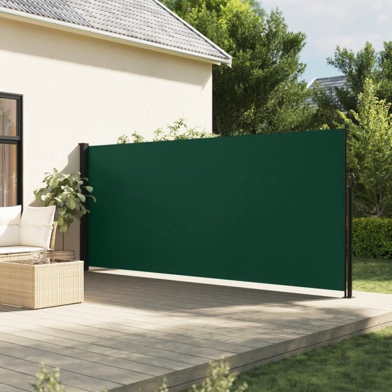 Toldo lateral retrátil 170x300 cm verde-escuro-Guarda-sóis e telas de varanda-Home Retail