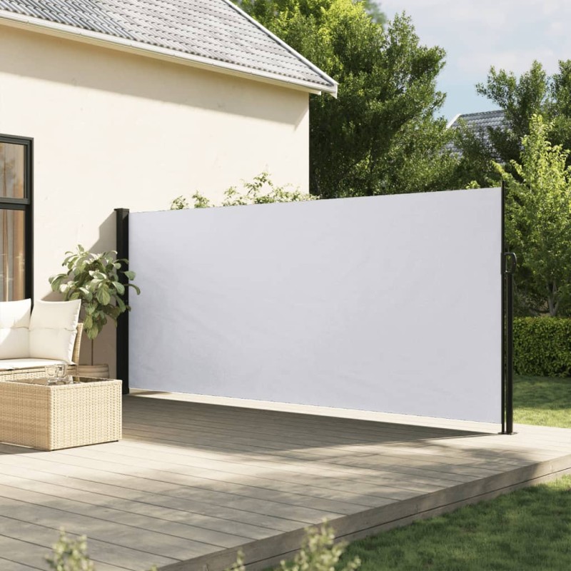 Toldo lateral retrátil 160x300 cm branco-Guarda-sóis e telas de varanda-Home Retail