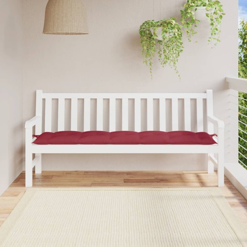 Almofadão p/ banco de jardim tecido oxford vermelho tinto-Almofadas para poltronas e sofás-Home Retail