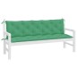 Almofadões banco jardim 2 pcs 180x50x7cm tecido oxford verde