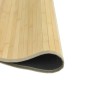 Tapete redondo 100 cm bambu natural claro