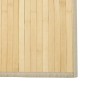 Tapete retangular 60x400 cm bambu cor natural clara