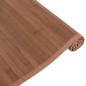 Tapete retangular 80x500 cm bambu castanho