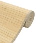 Tapete quadrado 100x100 cm bambu cor natural clara