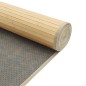 Tapete quadrado 100x100 cm bambu cor natural clara