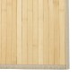 Tapete quadrado 100x100 cm bambu cor natural clara