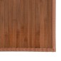 Tapete retangular 80x1000 cm bambu castanho