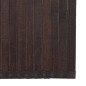 Tapete retangular 100x200 cm bambu castanho-escuro