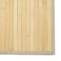 Tapete retangular 100x200 cm bambu cor natural clara