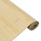 Tapete retangular 70x400 cm bambu cor natural clara