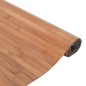 Tapete retangular 100x100 cm bambu cor natural